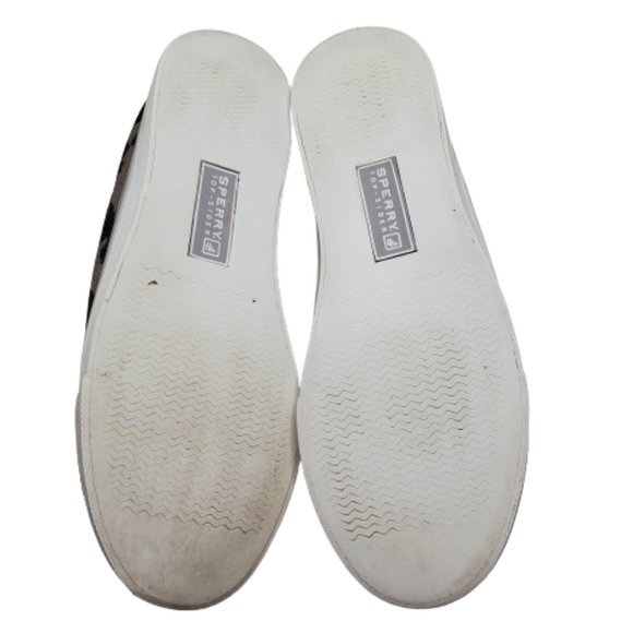 Sperry Top Sider Bahama Marble Cheetah Metallic Canvas Deck Boat Shoes Sz 6.5 - Picture 7 of 9